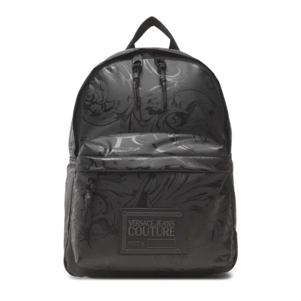 Versace Jeans Couture Tonal‎ Baroque Print Backpack Black Mens